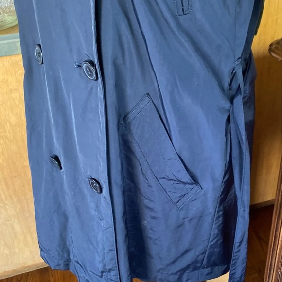SANYO New York Blue Navy Trenchcoat - Picture 9 of 13
